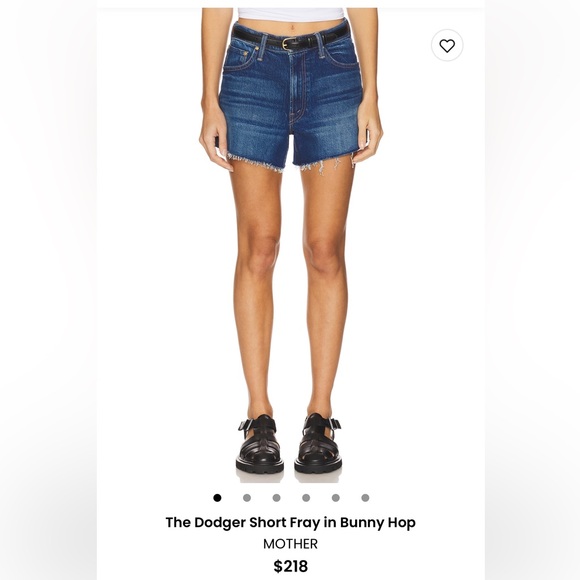 MOTHER Women's Jean Shorts in Blue - Picture 1 of 3